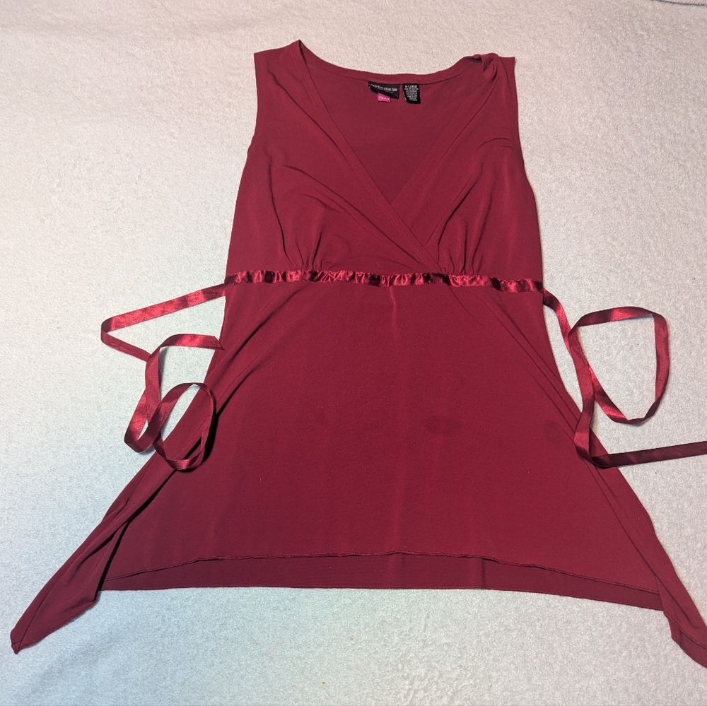 Old College inn Sleeveless Babydoll Dress with Ribbon Tie